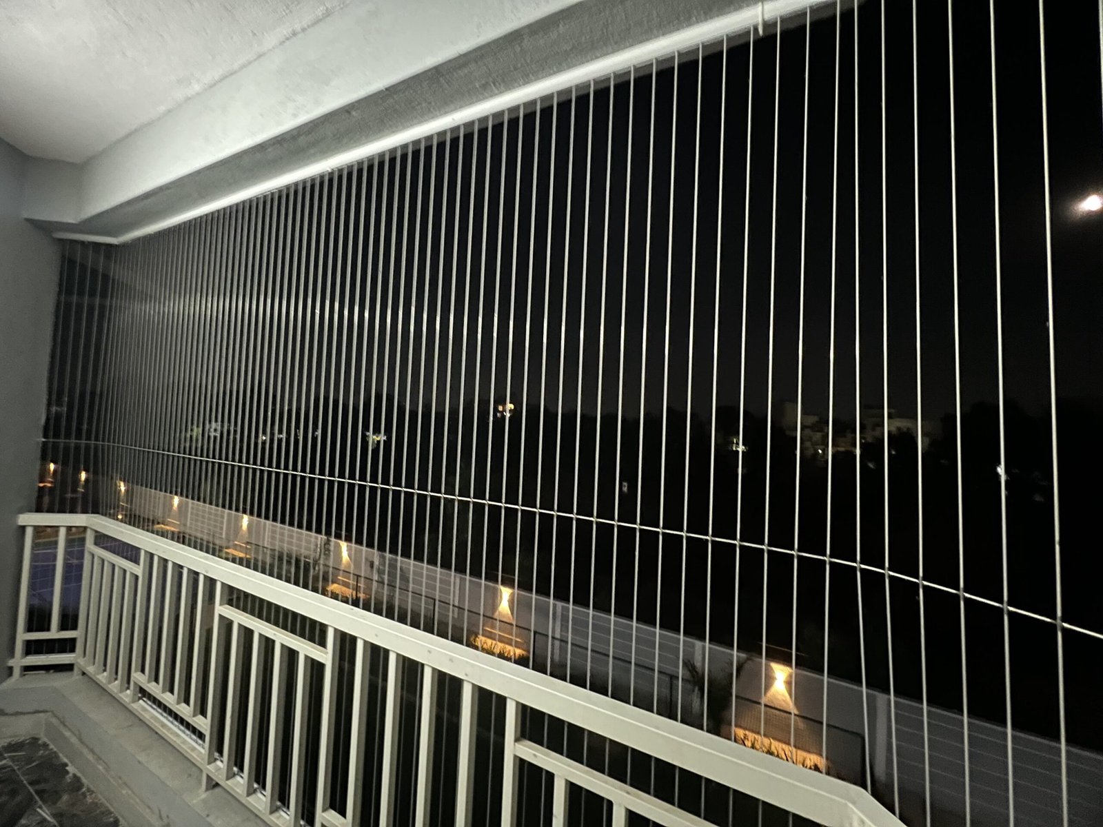 Invisible grills installed on balcony in Chennai for child safety