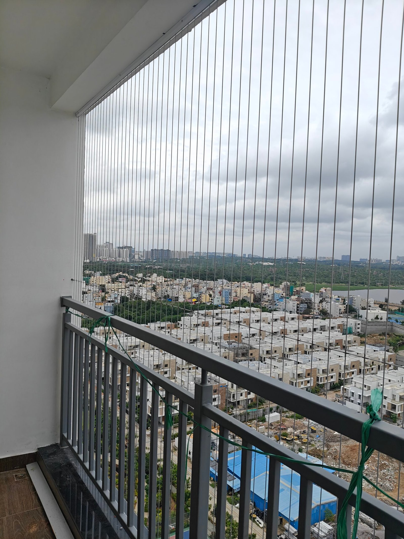 Invisible Grill Installation by Teresa Safety Nets Chennai